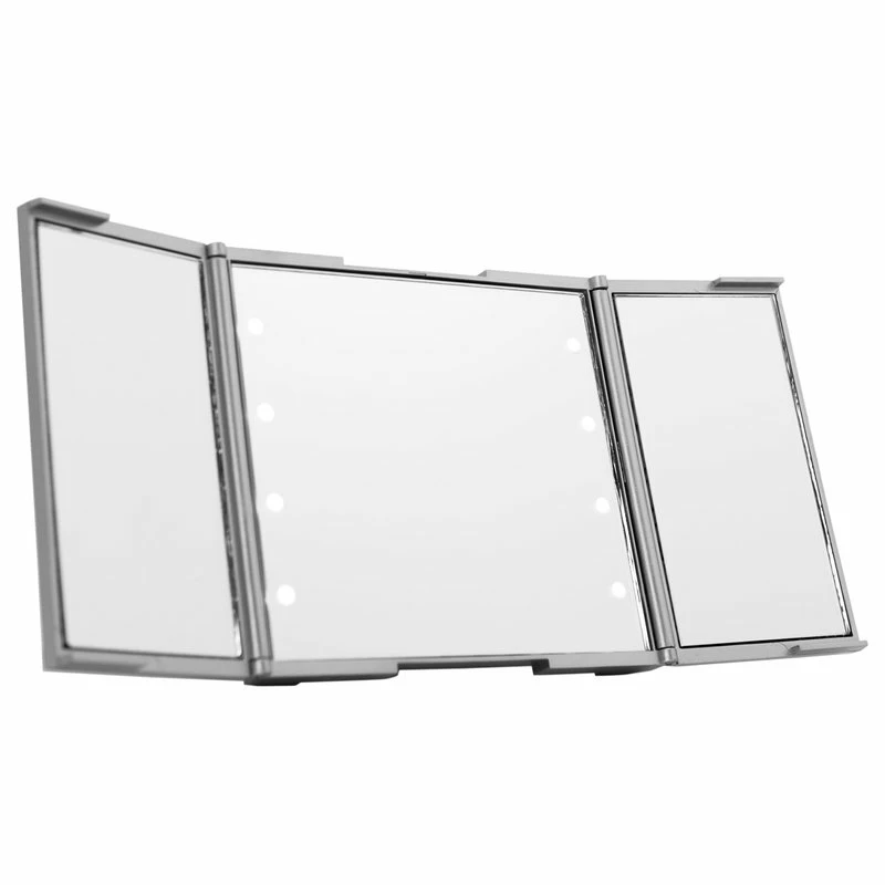 Top 10 β€οΈ Impressions Vanity Company ReveaLight Trifold LED Compact Mirror With Flip Stand, Silver π 2 Top 10 β€οΈ Impressions Vanity Company ReveaLight Trifold LED Compact Mirror With Flip Stand, Silver π - Image 2
