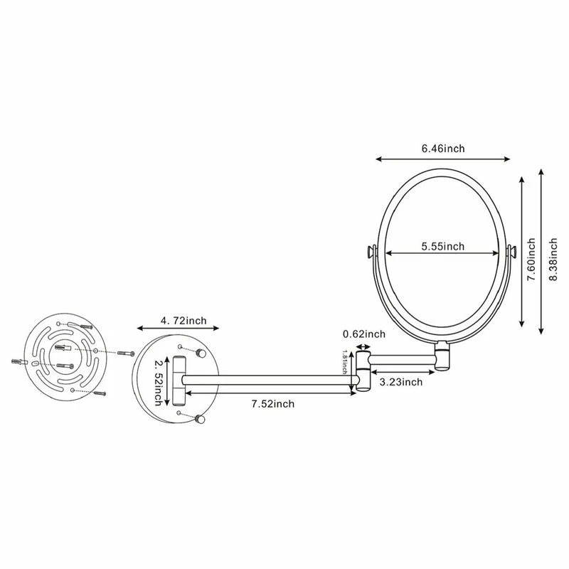 Best reviews of ๐ Royal Purple Bath Kitchen 16.95-in. W Magnifying Mirror RPBK-29380 โ๏ธ 2 Best reviews of ๐ Royal Purple Bath Kitchen 16.95-in. W Magnifying Mirror RPBK-29380 โ๏ธ - Image 2