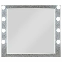 bathroom mirrors Shop 20 Best Pirce ๐ Acme Furniture Bd00245 - Mirror With Light, Mirrored And Champagne Finish - Sliverfluff โญ