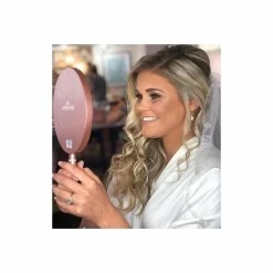 Best Sale 🧨 Impressions Vanity Company Bijou LED Makeup Mirror With Charging Stand And LED Lights, Rose Gold 🎁 -bathroom mirrors Shop 086144900f1607bc 8479 w800 h800 b0 p0