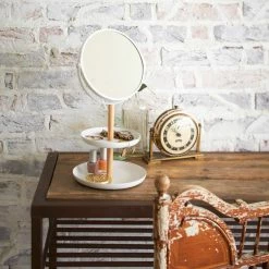 Hot Sale 🤩 Yamazaki Home Jewelry Organizer With Mirror, Steel And Wood, Holds 8.8 Lbs 😉 -bathroom mirrors Shop 09819d32025ad9fc 2590 w800 h800 b0 p0