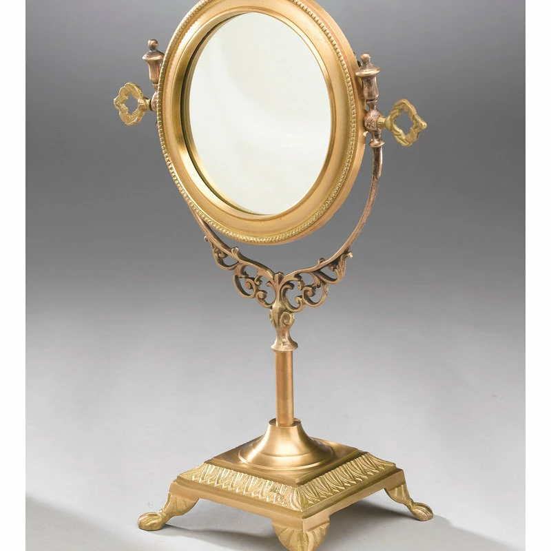 Hot Sale 💯 Orchard Creek Designs Round Brass Table Mirror ✨ 2 Hot Sale 💯 Orchard Creek Designs Round Brass Table Mirror ✨ - Image 2