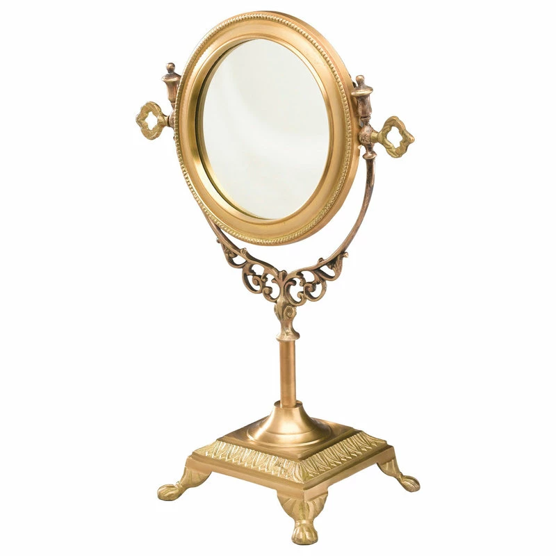 Hot Sale 💯 Orchard Creek Designs Round Brass Table Mirror ✨ 1 Hot Sale 💯 Orchard Creek Designs Round Brass Table Mirror ✨