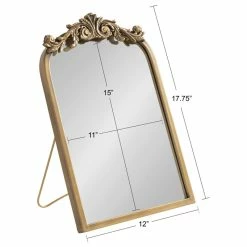 Deals 😀 Uniek Arendahl Tabletop Arch Mirror, Gold 12x18 🔥 -bathroom mirrors Shop 0b4191e6005e0a92 6737 w800 h800 b1 p0