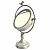 Best Sale 😍 Skanly Tilting Metal Mirror On Stand With Bird Finial, Vanity/ Tabletop Mirror 😍
