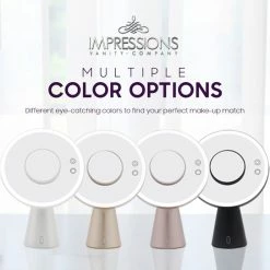 Wholesale 😉 Impressions Vanity Company Luna Makeup Mirror And Night Lamp With Bluetooth Speakers, Rose Gold 🛒 -bathroom mirrors Shop 143141290140fff5 0114 w800 h800 b0 p0