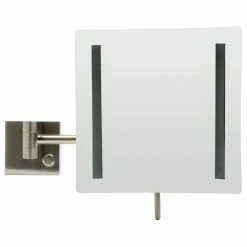 Discount 🔥 Alfi Trade ALFI Brand ABM8WLED-BN Brushed Nickel Wall Mount Square 8" Mirror With Light ⌛ -bathroom mirrors Shop 1561c7990ead6c14 2583 w800 h800 b1 p0