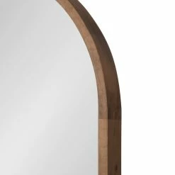 Best deal 🥰 Uniek Hutton Wood Framed Capsule Mirror, Rustic Brown 24x36 👍 -bathroom mirrors Shop 17411771005257fe 2862 w800 h800 b0 p0