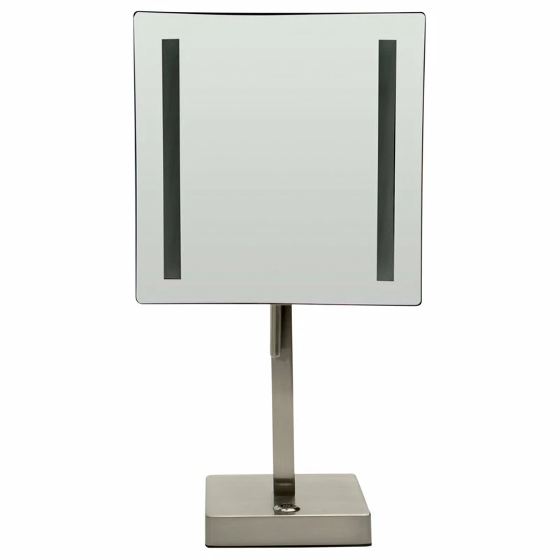 Brand new 𧨠Alfi Trade ALFI Brand ABM8FLED-BN Brushed Nickel Tabletop Square 8" Mirror With Light π 2 Brand new 𧨠Alfi Trade ALFI Brand ABM8FLED-BN Brushed Nickel Tabletop Square 8" Mirror With Light π - Image 2