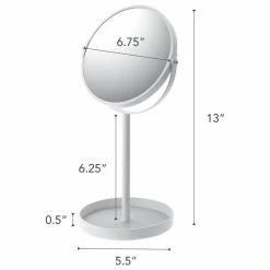 Top 10 🥰 Yamazaki Home Vanity Mirror, Steel, White 😀 -bathroom mirrors Shop 20417da7025ad6eb 2588 w800 h800 b1 p0