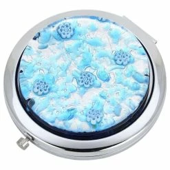 Top 10 🌟 GlassOfVenice Murano Glass Millefiori Folding Compact Mirror - Aqua Silver 😍