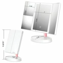 Best Sale ⌛ Impressions Vanity Company Infinity Trifold Led Makeup Mirror 😍 -bathroom mirrors Shop 27814c9e012571e6 3898 w800 h800 b1 p0