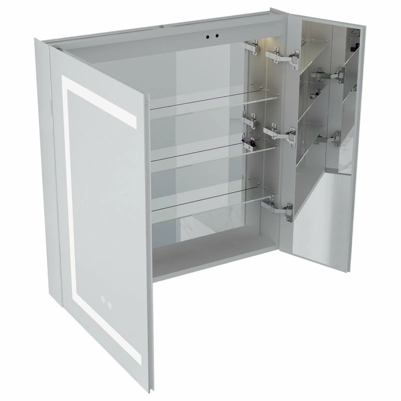 Coupon 🎁 Wellfor Group LLC Recessed/Surface LED Light Mirror Medicine Cabinet Defogger, 30"x30" Double Doors 👍 10 Coupon 🎁 Wellfor Group LLC Recessed/Surface LED Light Mirror Medicine Cabinet Defogger, 30"x30" Double Doors 👍 - Image 10