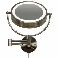 Top 10 💯 American Imaginations 20.83-in. Round Stainless Steel Wall Mount Magnifying Mirror 😍 -bathroom mirrors Shop 28f1a52600dbacb4 2108 w800 h800 b1 p0