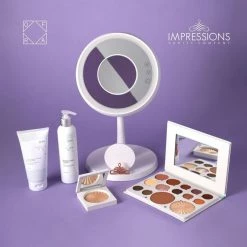 Buy 🛒 Impressions Vanity Company Serenity Tri-Tone LED Lamp Mirror With Wireless Phone Charger, White 💯 -bathroom mirrors Shop 2921cab6016d87f0 9170 w800 h800 b0 p0