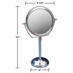 Cheap 🔔 Renovators Supply Manufacturing Table Makeup Mirror Chrome Brass Swivel Magnifying Two Sided | 🛒 -bathroom mirrors Shop 2d81ed400b58c829 8149 w800 h800 b1 p0