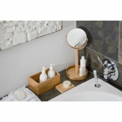 Outlet 😀 Coppice Natural Oak Double Face Mirror With Storage Tray | Wireworks Close-up 🤩 -bathroom mirrors Shop 2db19f1c014a0c8a 8975 w800 h800 b0 p0