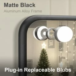 Budget 🥰 Keonjinn Hollywood Vanity Mirror, Lights,3 Color Lighting Modes, Memory, Black, 23x18 🎉 -bathroom mirrors Shop 30d1475c030e2400 3635 w800 h800 b0 p0