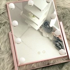 Best Pirce 😉 Impressions Vanity Company Hollywood Touch Duo-Tone LED Makeup Mirror With Touch Sensor Switch, Rose Gold 🛒 -bathroom mirrors Shop 31c120b501a80361 8365 w800 h800 b0 p0