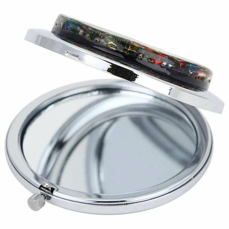 Wholesale 🥰 GlassOfVenice Murano Glass Millefiori Folding Compact Mirror - Golden Meadow 🧨 3 Wholesale 🥰 GlassOfVenice Murano Glass Millefiori Folding Compact Mirror - Golden Meadow 🧨 - Image 3