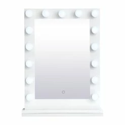 Hot Sale ✔️ Elegant Furniture & Lighting Elegant MRE32432WH Brenda 24"By 32"Plug, Led 5000K Mirror, White ✔️