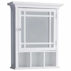 bathroom mirrors Shop 5 Best Pirce ๐ Versanora Wooden Medicine Storage Cabinet, Mirror Door โ