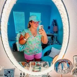 Flash Sale 🔥 Impressions Vanity Company Diamond Collection Oval Premium Illuminated Vanity Mirror, Wall Mount ⌛ -bathroom mirrors Shop 4001e2020390bab6 0107 w800 h800 b0 p0