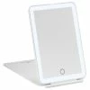 Discount 👏 Impressions Vanity Company Touch Pad Mini Tri-Tone Rechargeable LED Makeup Mirror With Flip Cover, White ✨