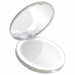 Budget ✔️ Impressions Vanity Company Solar Wireless LED Compact Mirror, Adjustable Brightness, White 🤩 -bathroom mirrors Shop 46b18ac30ee95cf8 2659 w800 h800 b1 p0