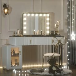 Budget 🥰 Keonjinn Hollywood Vanity Mirror, Lights,3 Color Lighting Modes, Memory, Black, 23x18 🎉 -bathroom mirrors Shop 4b215cbf030e23fe 3635 w800 h800 b0 p0