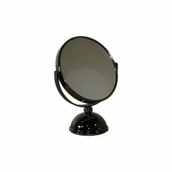 Promo 🌟 HomeRoots Vintage Pedestal Black 7X Magnification Vanity Mirror 🎉
