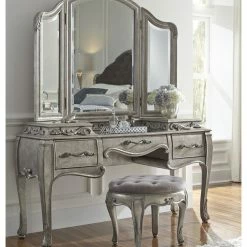 Cheapest 🎉 HomeFare Pulaski Rhianna Vanity Mirror, Silver Patina 🔥 -bathroom mirrors Shop 509192d808b0f3ac 5285 w800 h800 b0 p0