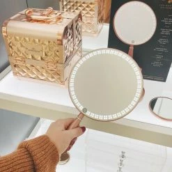 Best Sale 🧨 Impressions Vanity Company Bijou LED Makeup Mirror With Charging Stand And LED Lights, Rose Gold 🎁 -bathroom mirrors Shop 53316e48017724fc 8479 w800 h800 b0 p0