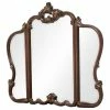 Best Sale 🧨 Michael Amini Aico Platine De Royale Vanity Mirror, Light Espresso 09068-229 🛒