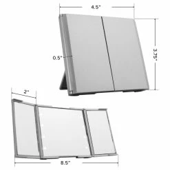 Top 10 β€οΈ Impressions Vanity Company ReveaLight Trifold LED Compact Mirror With Flip Stand, Silver π 9 Top 10 β€οΈ Impressions Vanity Company ReveaLight Trifold LED Compact Mirror With Flip Stand, Silver π -bathroom mirrors Shop 5a11d43c014c8d0a 7091 w800 h800 b1 p0