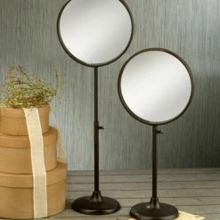 Wholesale 💯 Tripar International Inc Dark Brown Industrial Adjustable Round Mirror Stand ⌛ -bathroom mirrors Shop 60111e850fa04784 8904 w800 h800 b0 p0