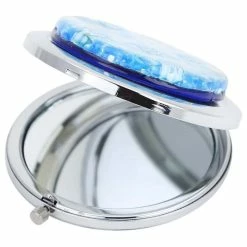 Top 10 🌟 GlassOfVenice Murano Glass Millefiori Folding Compact Mirror - Aqua Silver 😍 -bathroom mirrors Shop 6291781f0751c91c 4689 w800 h800 b1 p0