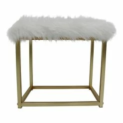 Budget 🥰 Acme Furniture ACME Adao Vanity Mirror And Stool In White And Brass 👍 -bathroom mirrors Shop 6941ccc7024d1c3e 3311 w800 h800 b1 p0