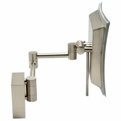 Discount 🔥 Alfi Trade ALFI Brand ABM8WLED-BN Brushed Nickel Wall Mount Square 8" Mirror With Light ⌛ -bathroom mirrors Shop 69d17ec50ead6c17 2583 w800 h800 b1 p0