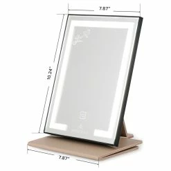 Flash Sale 💯 Impressions Vanity Company Liane V. Touch Pad Mini LED Makeup Mirror, Beige ✨ -bathroom mirrors Shop 6c4112e501df2c97 0062 w800 h800 b1 p0