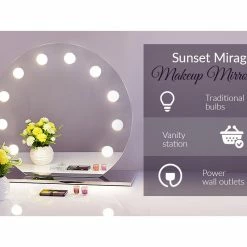 New 🥰 Impressions Vanity Company Hollywood Mirage Sunset LED Vanity Mirror 🎉 -bathroom mirrors Shop 6de1909101258d1f 1222 w800 h800 b0 p0