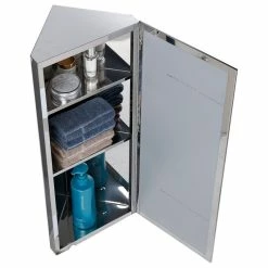 Outlet ⭐ Renovators Supply Manufacturing Corner Wall Mount Medicine Cabinet Stainless Steel Bathroom Cabinet With Mirror ✨ -bathroom mirrors Shop 70113b5b0f3bfc57 9963 w800 h800 b1 p0