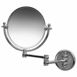 Promo 🤩 Valsan Bathrooms Classic Wall Mounted Mirror With 3-Times Magnification, Polished Nickel 👏