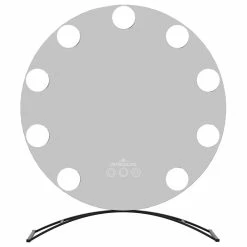 Best Sale โ Impressions Vanity Company Hollywood Round Tri-tone LED Makeup Mirror, Black ๐งจ