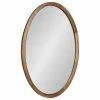 Discount ⭐ Uniek Hogan Oval Framed Wall Mirror, Rustic Brown 24x36 🎁