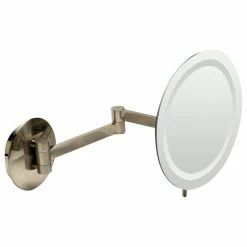 Top 10 ๐ Alfi Trade ALFI ABM9WLED-BN Brushed Nickel Wall Mount 9" 5x Magnifying Mirror With Light ๐
