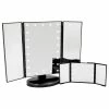 Cheap 🧨 Impressions Vanity Company Touch & Go Trifold Makeup Mirror Bundle, Black ✔️