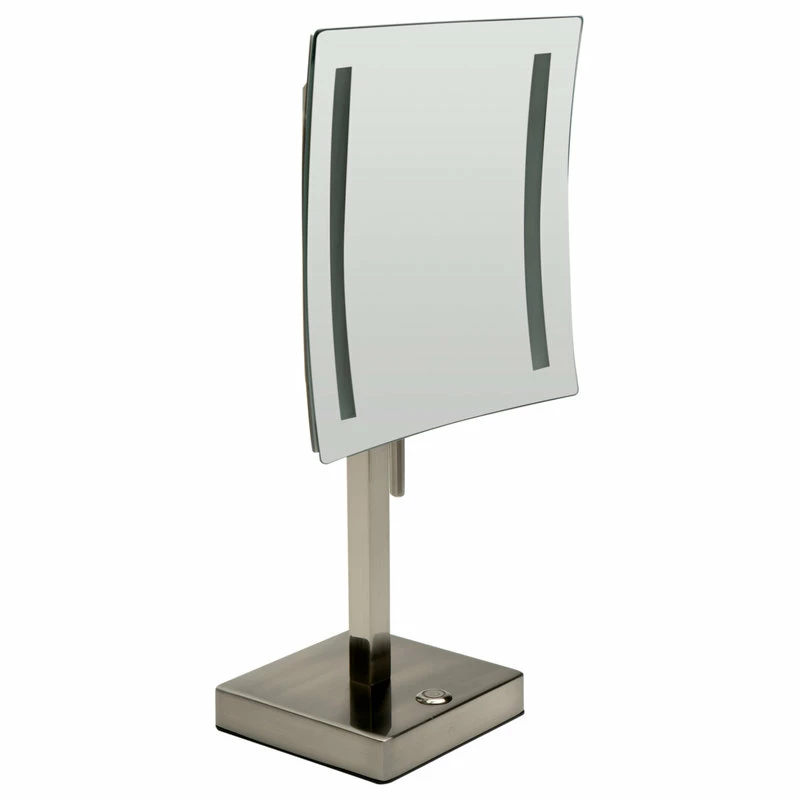 Brand new 𧨠Alfi Trade ALFI Brand ABM8FLED-BN Brushed Nickel Tabletop Square 8" Mirror With Light π 1 Brand new 𧨠Alfi Trade ALFI Brand ABM8FLED-BN Brushed Nickel Tabletop Square 8" Mirror With Light π