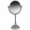 New 😍 Valsan Bathrooms Classic Free Standing With 3-Times Magnification Mirror, Satin Nickel 🔔