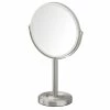Deals 👍 Gatco Fine Bathware Latitude II Table Vanity Mirror, Satin Nickel 🤩